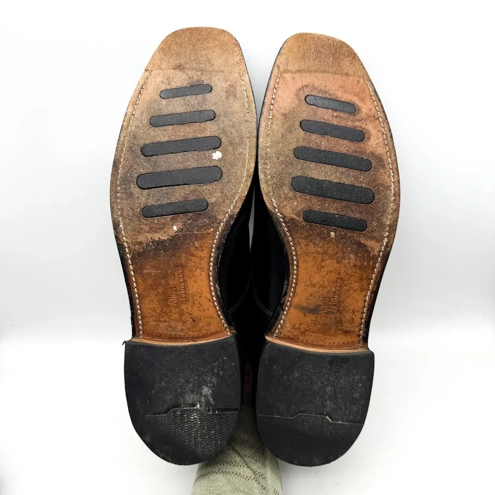 Allen Edmonds Dryden Oxford Cap Toe Dress Shoe Mens Size 13 B Black Leather 1802